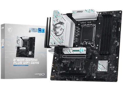 MSI MAG B760M GAMING PLUS WIFI GEN5 DDR5 LGA1700 M-ATX Motherboard Black - AHW Store