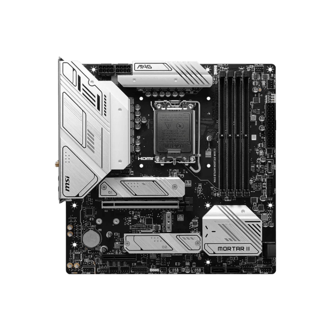 MSI MAG B760M MORTAR WIFI II DDR5 LGA1700 M - ATX Motherboard Black - AHW Store