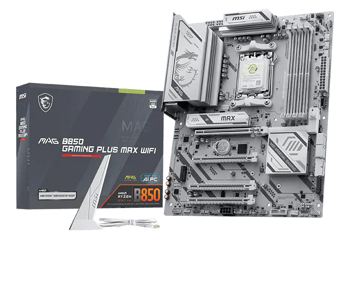 MSI MAG B850 GAMING PLUS MAX WIFI DDR5 AM5 ATX Motherboard - AHW Store
