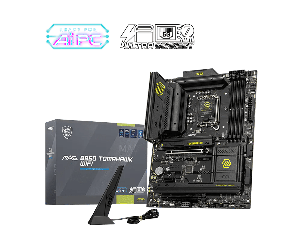 MSI MAG B860 TOMAHAWK WIFI DDR5 LGA 1851 ATX Motherboard - AHW Store