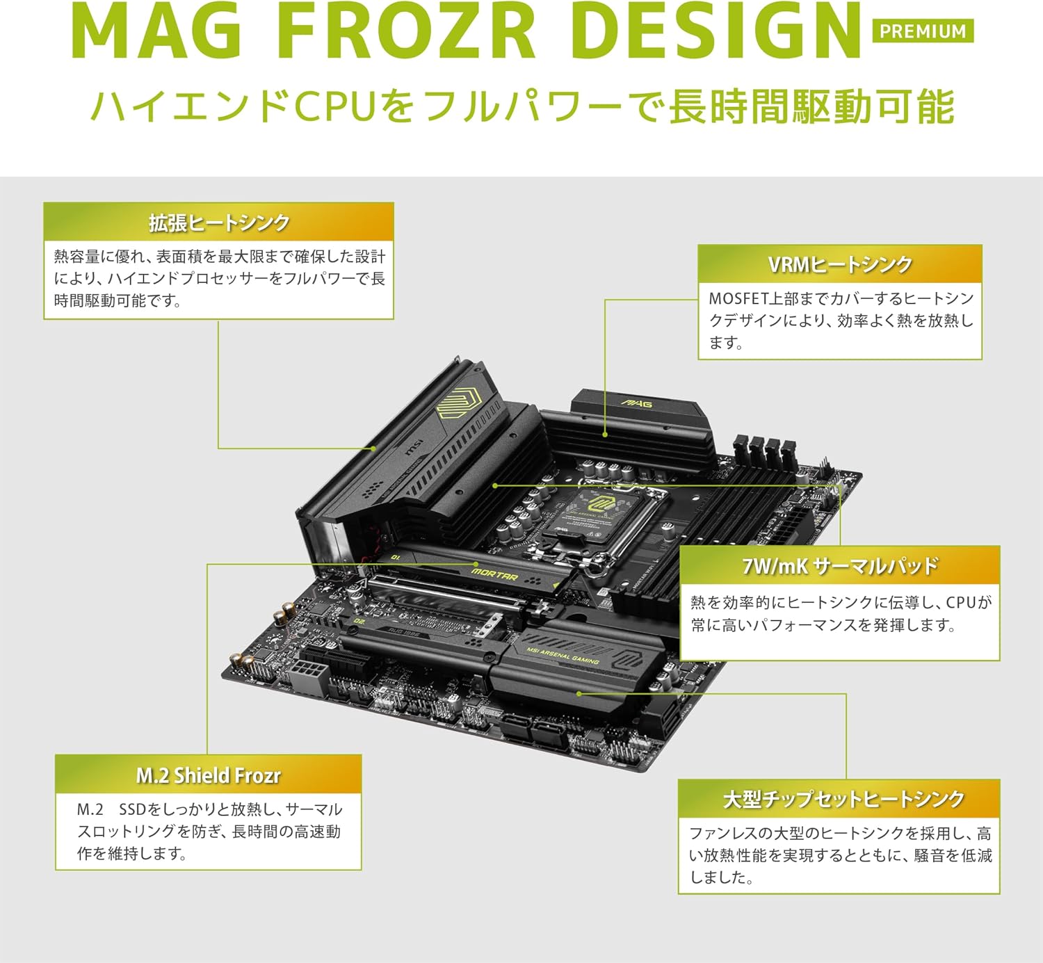 MSI MAG B860M MORTAR WIFI mATX Motherboard: LGA 1851 CPU Socket, Intel B860 Chipset, Thunderbolt 4 p - AHW Store