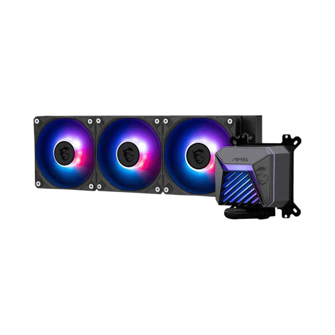 MSI MAG CORELIQUID A15 360 ARGB Liquid Cooler Black - AHW Store