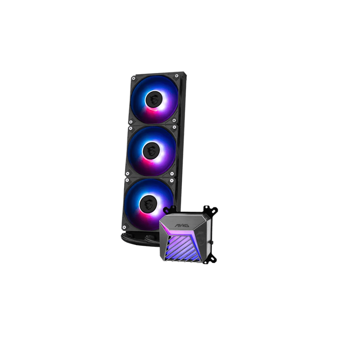 MSI MAG CORELIQUID A15 360 ARGB Liquid Cooler Black - AHW Store