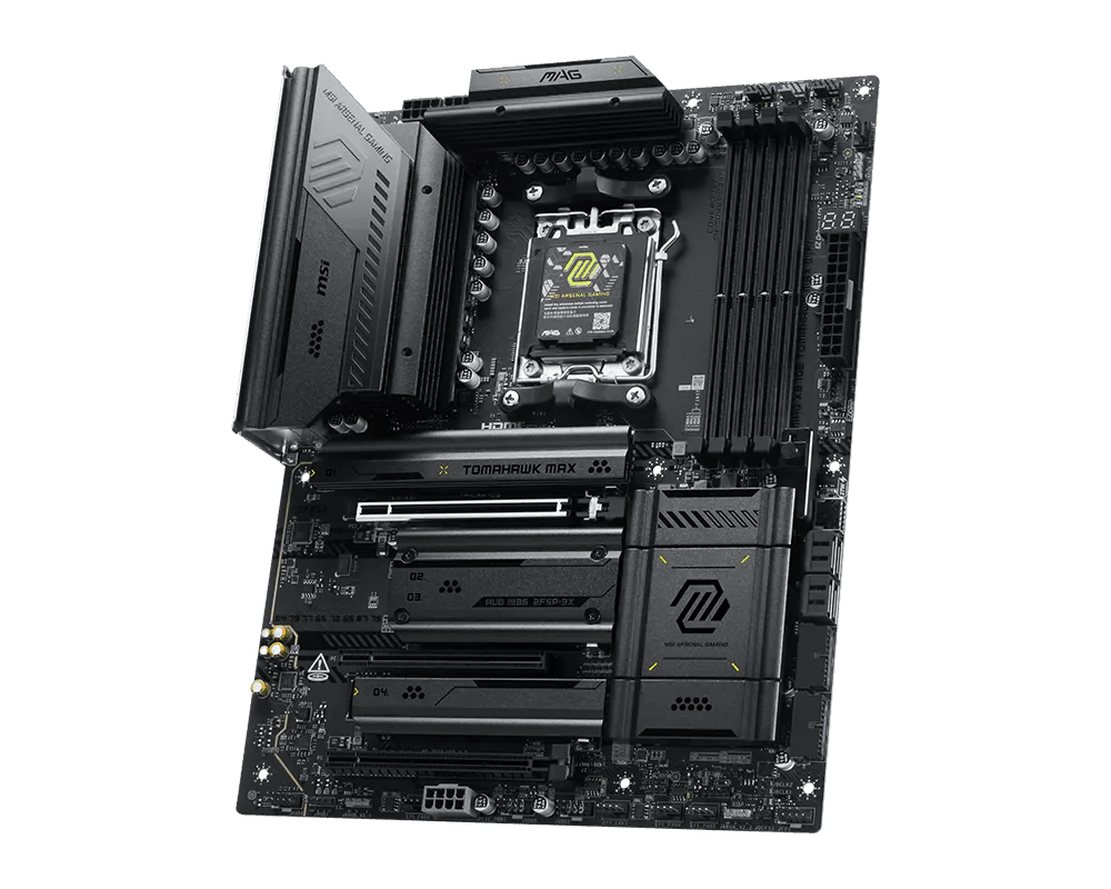 MSI MAG X870E TOMAHAWK MAX WIFI DDR5 AM5 ATX Motherboard Black - AHW Store