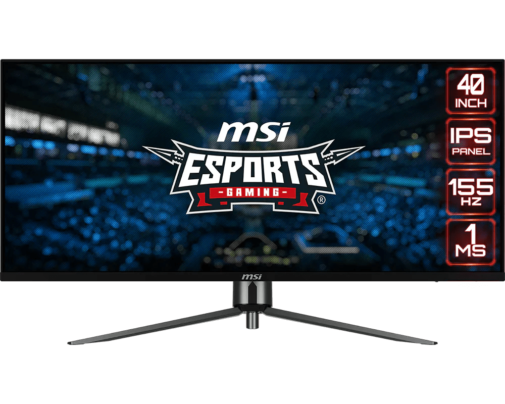 MSI MAG401QR Gaming 40 Inch UWQHD 155Hz 1ms IPS Adaptive Sync Black - AHW Store