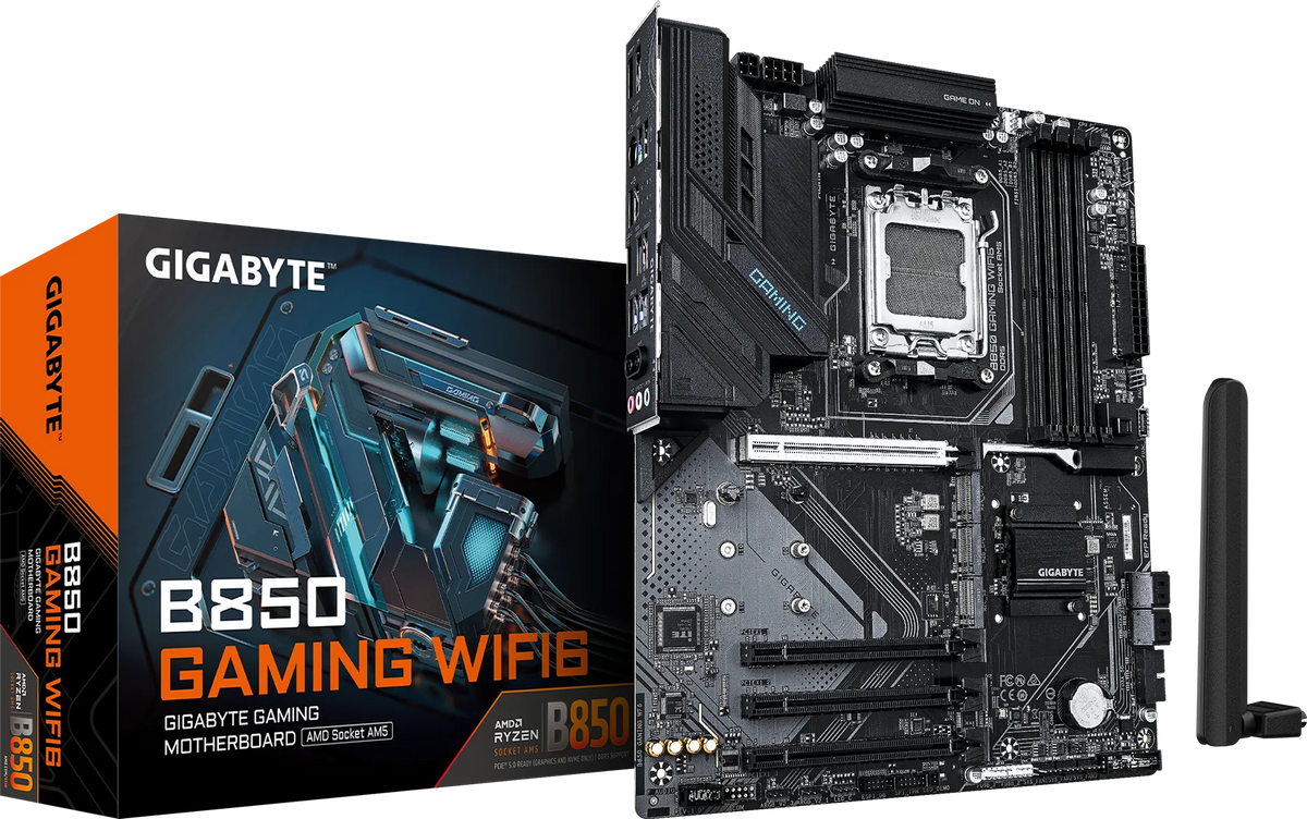 Gigabyte B850 GAMING WIFI6 DDR5 AM5 ATX Motherboard Black