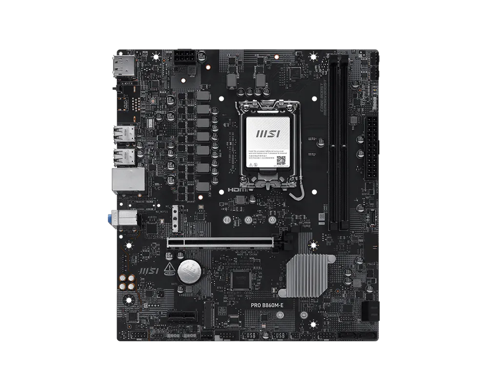 MSI PRO B860M-E DDR5 LGA 1851 ATX Motherboard
