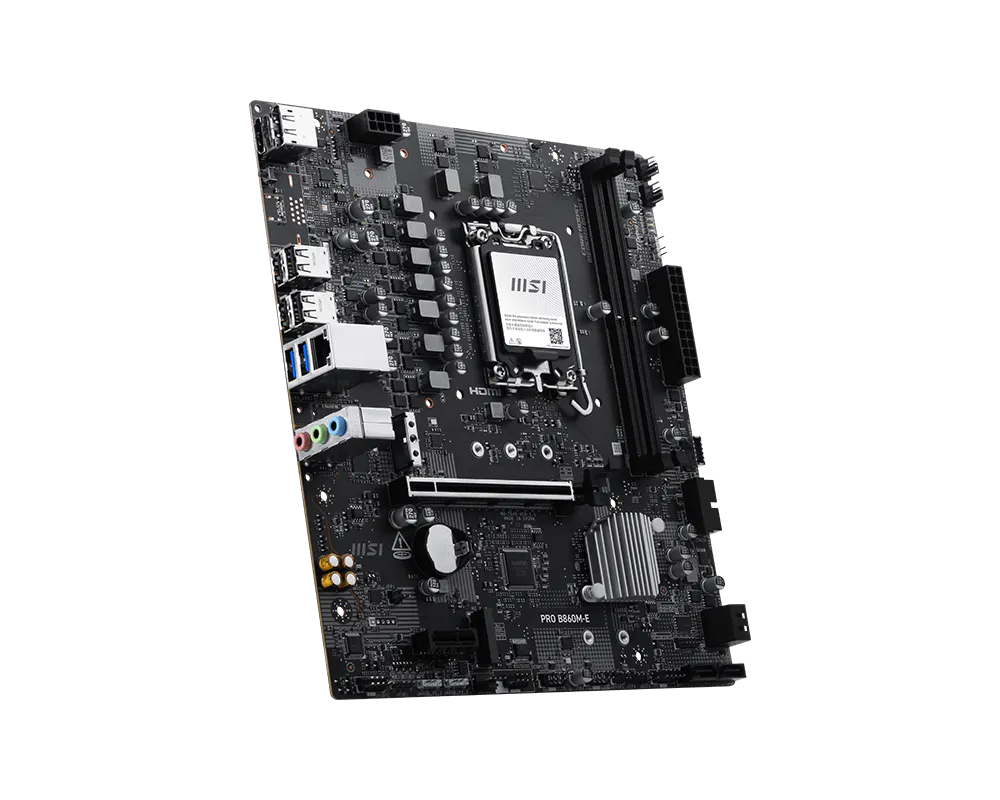 MSI PRO B860M-E DDR5 LGA 1851 ATX Motherboard