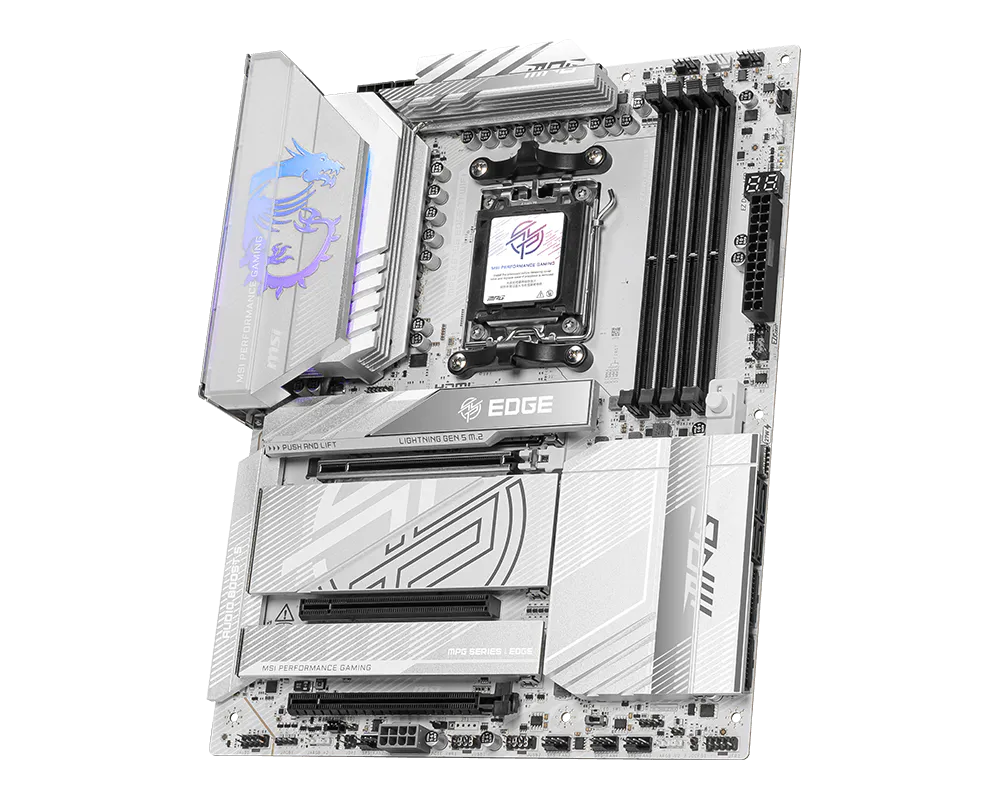 MSI MPG X870E EDGE TI WIFI DDR5 AM5 ATX Motherboard Black