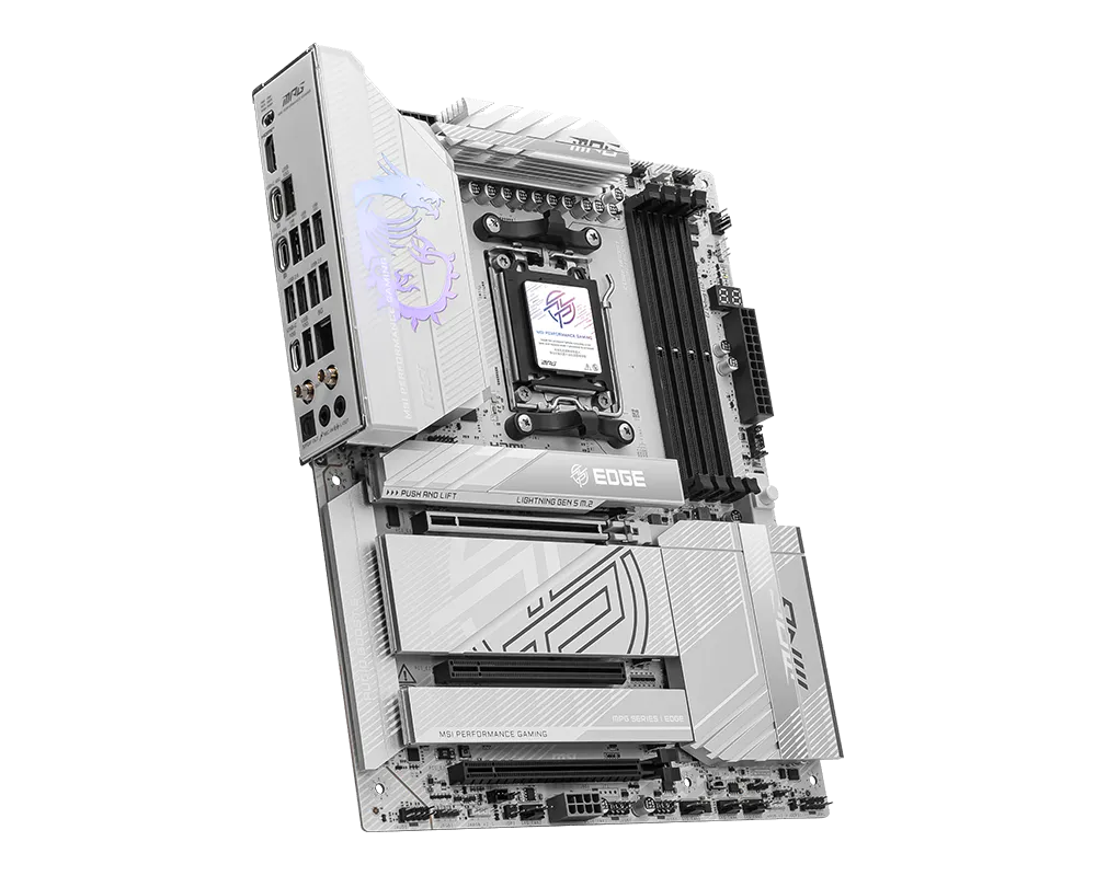 MSI MPG X870E EDGE TI WIFI DDR5 AM5 ATX Motherboard Black