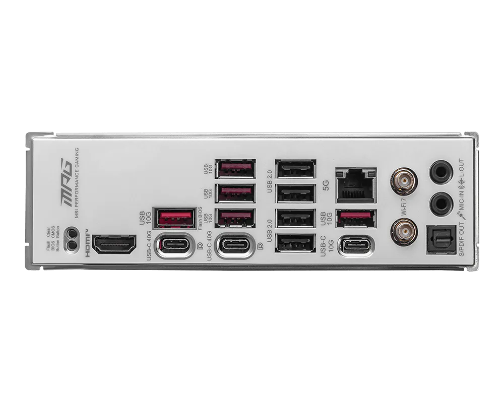 MSI MPG X870E EDGE TI WIFI DDR5 AM5 ATX Motherboard Black