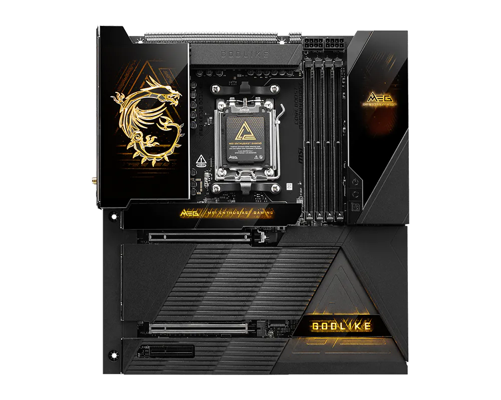 MSI MEG X870E GODLIKE WIFI DDR5 AM5 ATX Motherboard Black