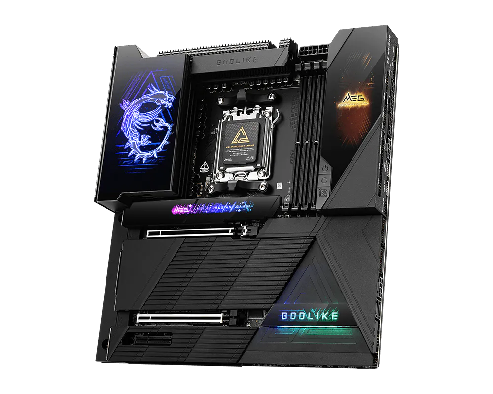 MSI MEG X870E GODLIKE WIFI DDR5 AM5 ATX Motherboard Black