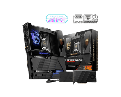 MSI MEG X870E GODLIKE WIFI DDR5 AM5 ATX Motherboard Black - AHW Store