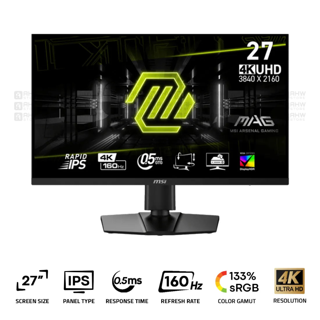 MSI MAG 274UPF E2 Gaming Monitor 27 Inch IPS 4K 160Hz 0.5ms Black