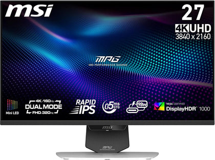 MSI MPG 274URDFW E16M Gaming Monitor 27 Inch IPS 4K 160Hz 0.5ms Black - AHW Store