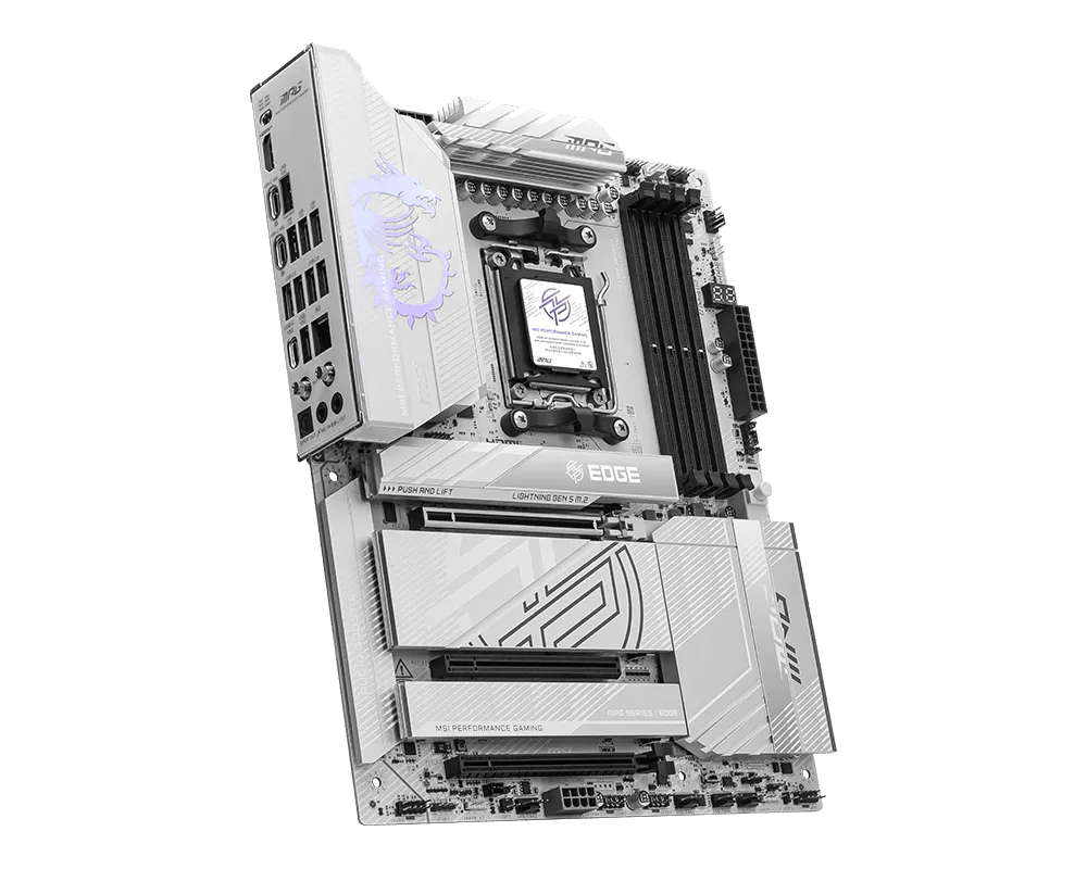 MSI MPG X870E EDGE TI WIFI DDR5 AM5 ATX Motherboard Black - AHW Store
