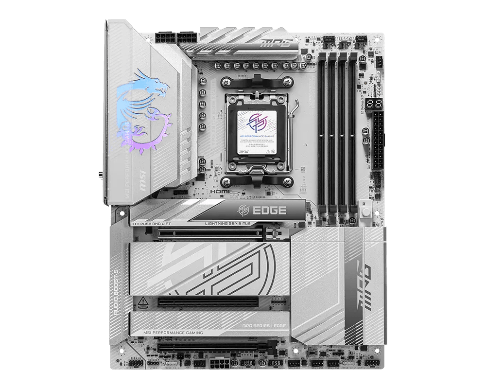 MSI MPG X870E EDGE TI WIFI DDR5 AM5 ATX Motherboard Black - AHW Store