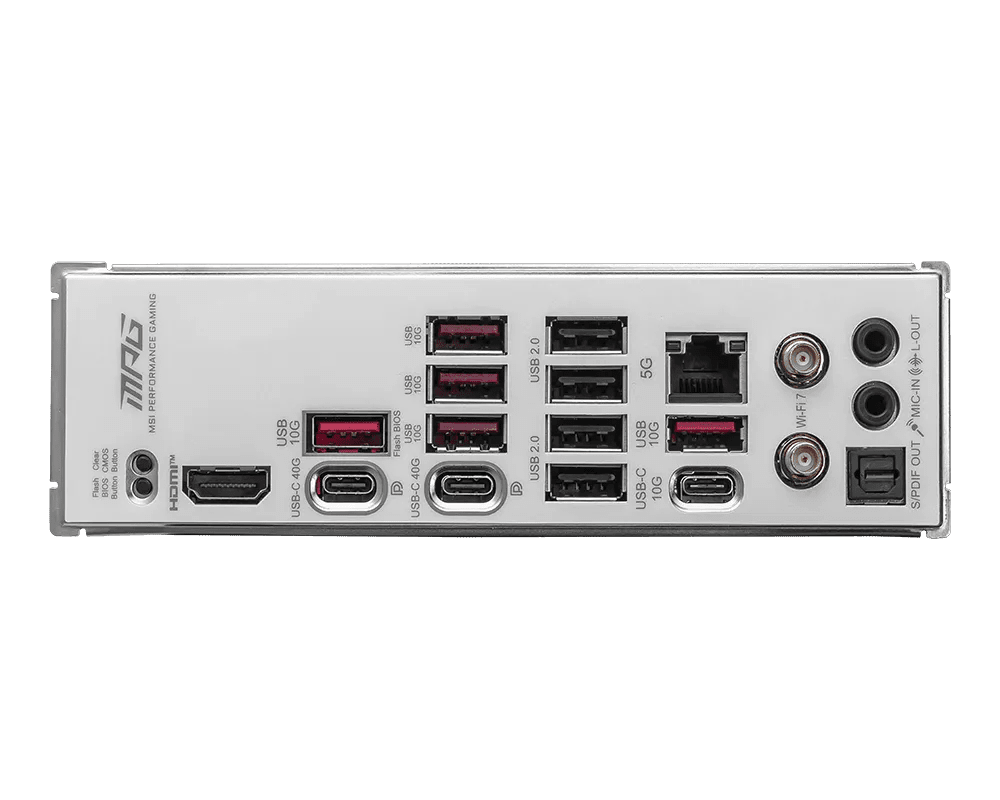 MSI MPG X870E EDGE TI WIFI DDR5 AM5 ATX Motherboard Black - AHW Store