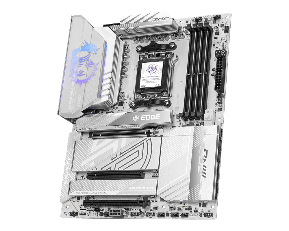 MSI MPG X870E EDGE TI WIFI DDR5 AM5 ATX Motherboard Black - AHW Store
