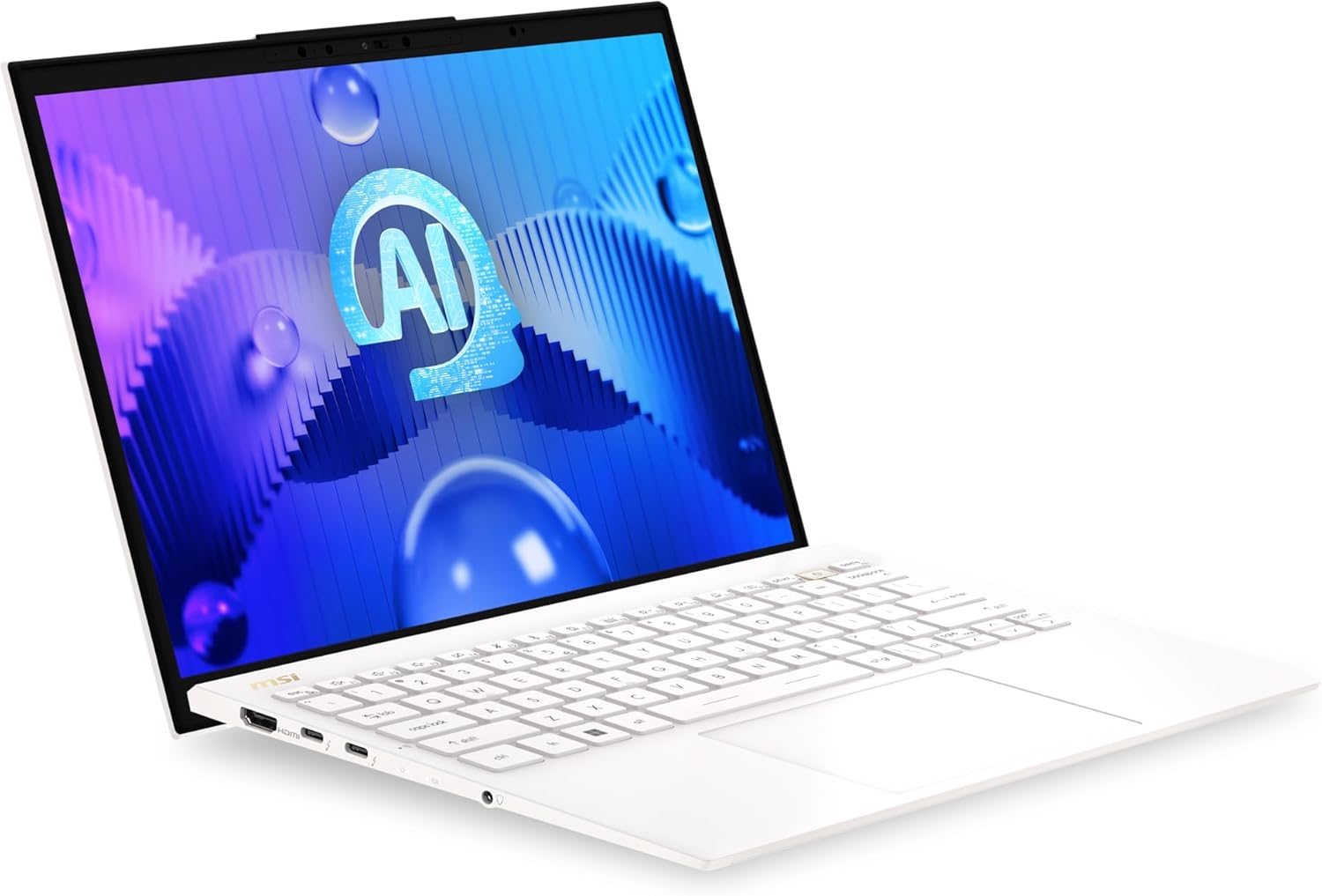 MSI Prestige 13 AI Evo A1MG Intel Ultra 7 Processor 155H 16GB RAM DDR5 Intel Arc Graphics 512GB SSD 13.3" 2.8K OLED Windows 11 White 2 Years - AHW Store