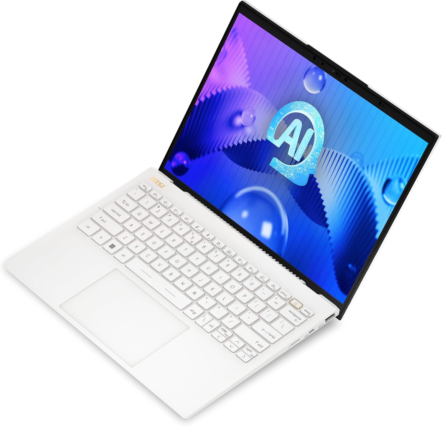 MSI Prestige 13 AI Evo A1MG Intel Ultra 7 Processor 155H 16GB RAM DDR5 Intel Arc Graphics 512GB SSD 13.3" 2.8K OLED Windows 11 White 2 Years - AHW Store