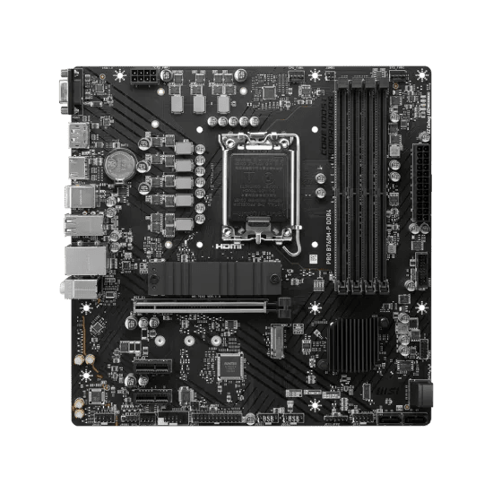MSI PRO B760M - P DDR4 LGA1700 M - ATX Motherboard Black - AHW Store