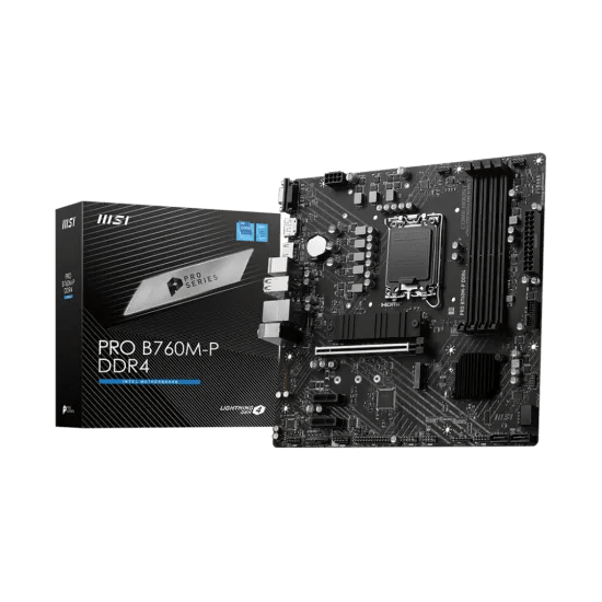 MSI PRO B760M - P DDR4 LGA1700 M - ATX Motherboard Black - AHW Store