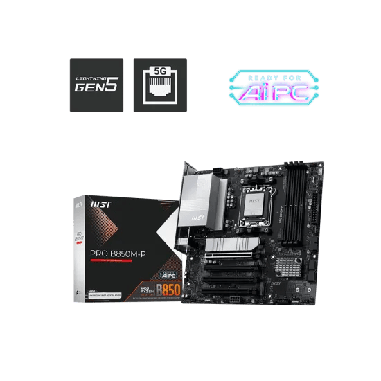 MSI PRO B850M - P DDR5 AM5 M - ATX Motherboard - AHW Store