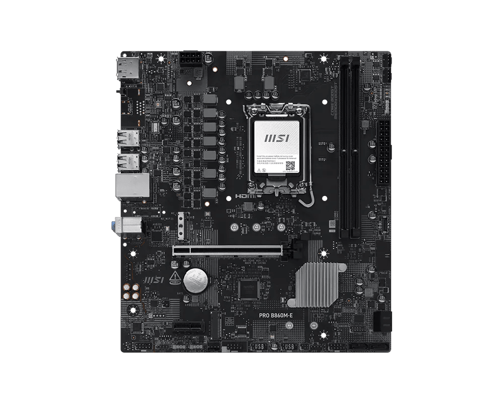 MSI PRO B860M-E DDR5 LGA 1851 ATX Motherboard - AHW Store