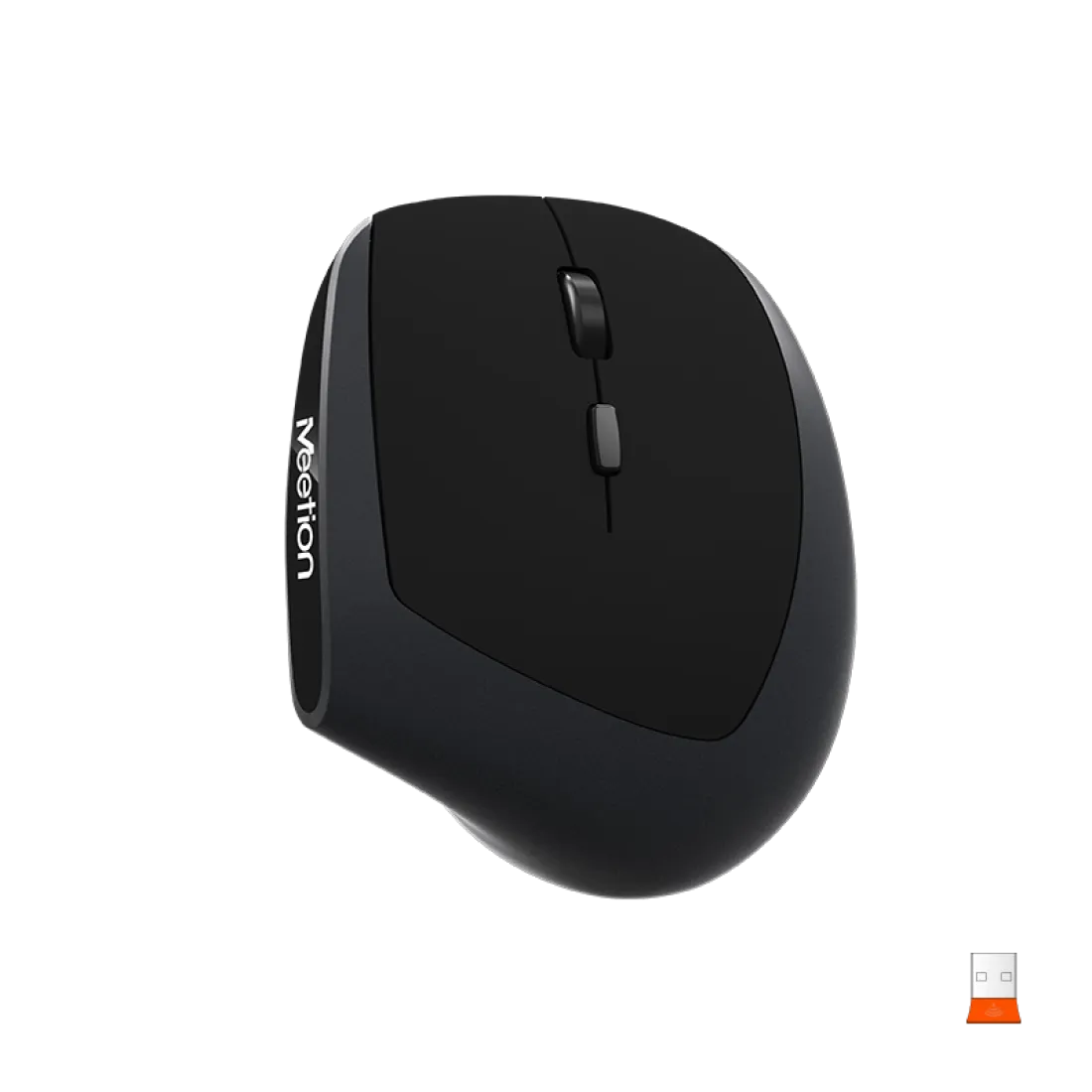 Meetion DirectorC Wireless Office Combo Keyboard and Mouse 2400 DPI 6 Buttons English / Arabic Black (Open Box)