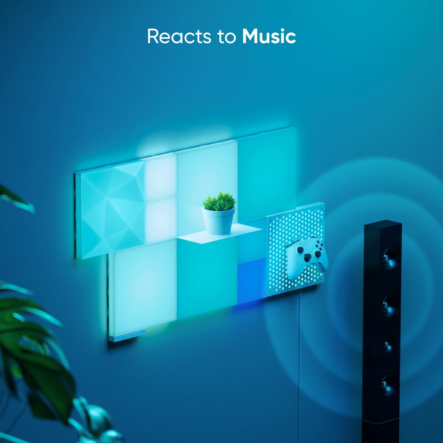 Nanoleaf Blocks WiFi Smart RGBW 16M+ Color LED Dimmable Gaming and Home Decor Wall Lights - AHW Store