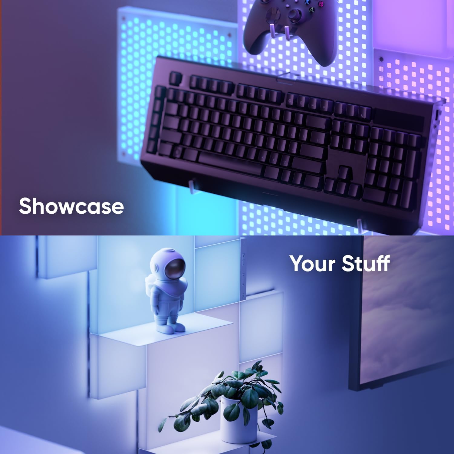 Nanoleaf Blocks WiFi Smart RGBW 16M+ Color LED Dimmable Gaming and Home Decor Wall Lights - AHW Store