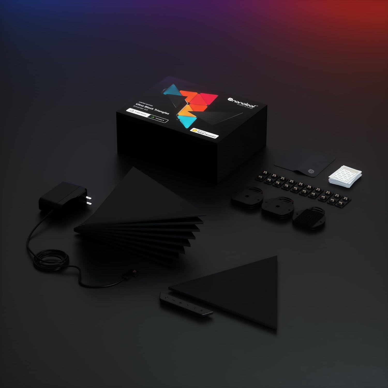 Nanoleaf Shapes WiFi and Thread Smart RGBW 16M+ Color LED Dimmable Gaming and Home Decor Wall Lights - AHW Store