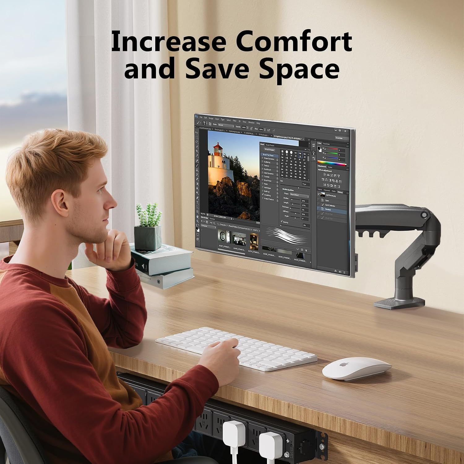 NB North Bayou Ergonomic Desktop Monitor Mount - AHW Store