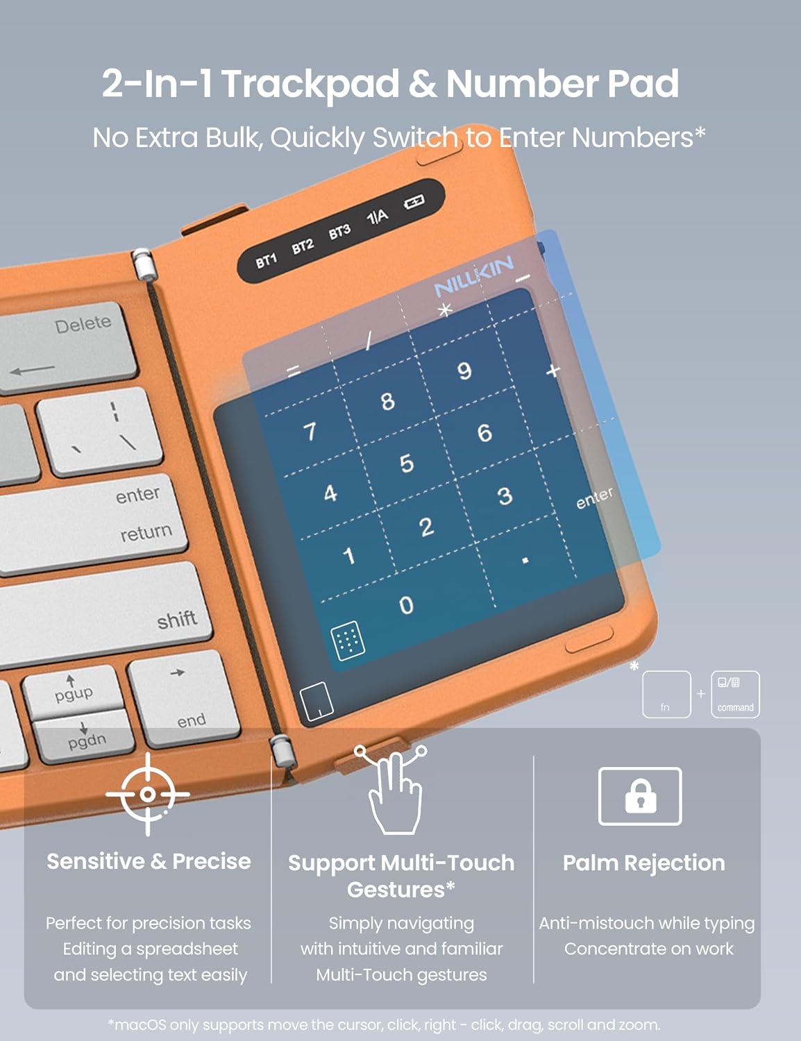 Nillkin Foldable Bluetooth Keyboard with Touchpad - AHW Store