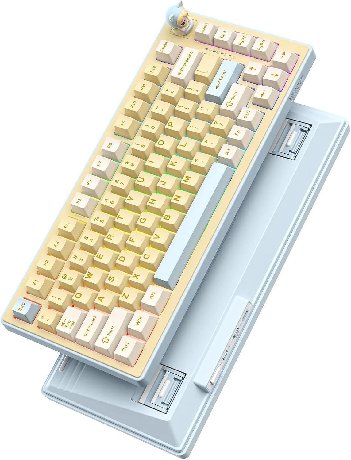 ONEKUMA MT707 Mechanical Gaming Keyboard RGB Backlight Durable Switches Full - Size Layout USB Wirelee - AHW Store