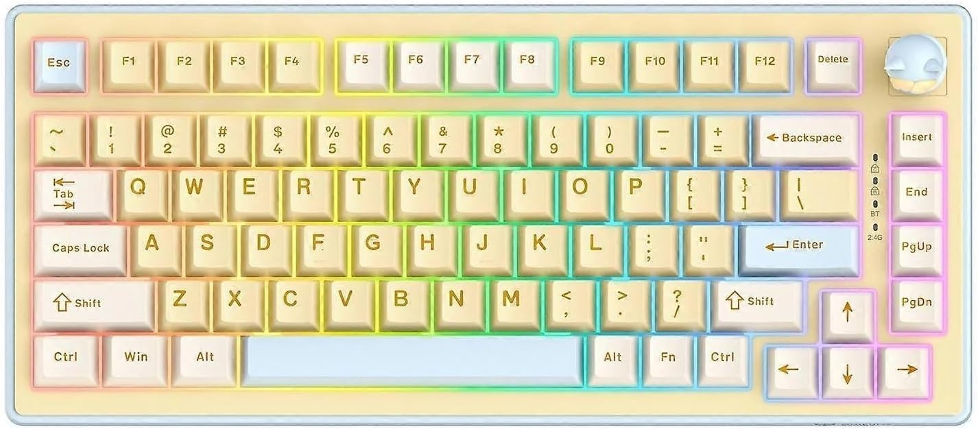 ONEKUMA MT707 Mechanical Gaming Keyboard RGB Backlight Durable Switches Full - Size Layout USB Wirelee - AHW Store