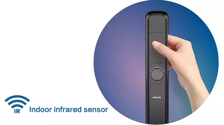 Philips Easy DDL702 - 8HWS Smart Door Lock with Face ID, Finger, Card, Password, App OTP unlock - Colo - AHW Store