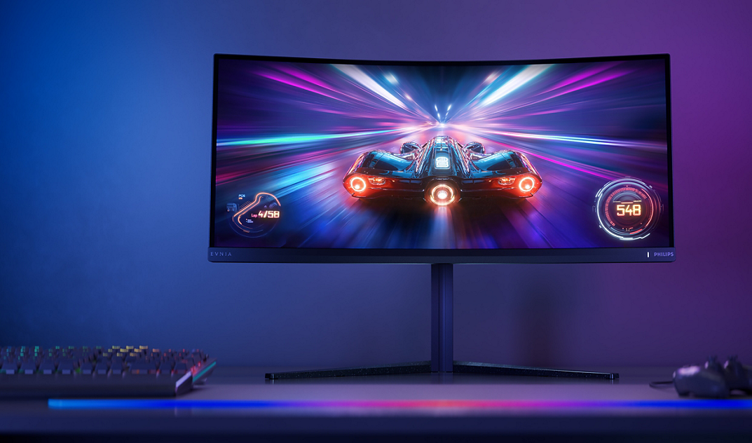 PHILIPS Evnia 34M2C5500 Curved Gaming Monitor 34 Inch Fast VA 2K 180Hz 0.5ms Black - AHW Store