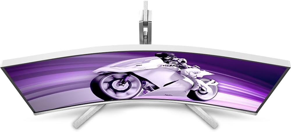 Philips Evnia 34M2C8600 Curved Gaming Monitor 34 Inch QD OLED 2K 175Hz 0.03ms White - AHW Store