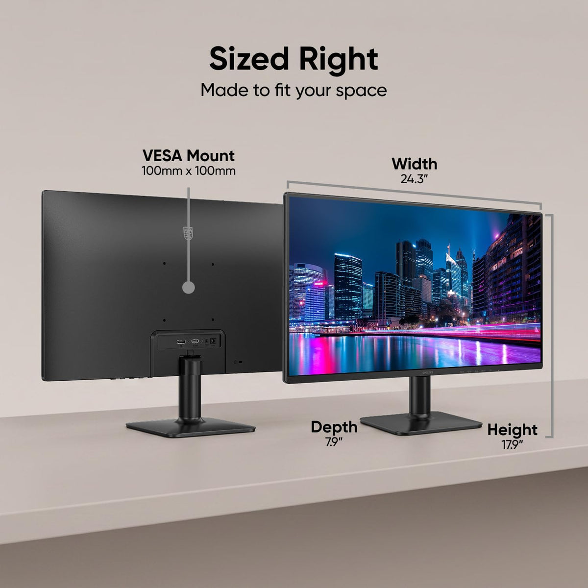 PHILIPS 27E2G2200 Gaming Monitor 27 Inch IPS FHD 180Hz OC 0.5ms Black