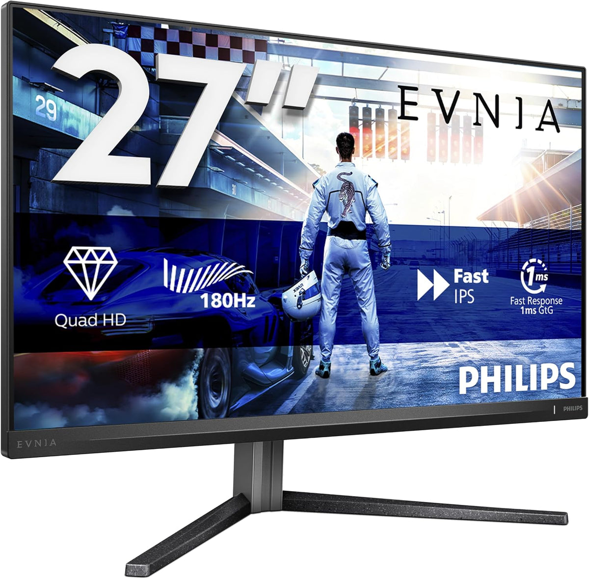 PHILIPS Evnia 27M2N5500XD Gaming Monitor 27 Inch IPS Dual Mode (2K 540 Hz or HD 1000Hz) 1Ms Black