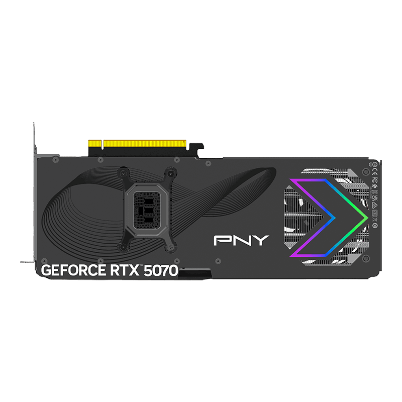 PNY GeForce RTX 5070 12GB GDDR7 ARGB Epic-X OC Card Black - AHW Store