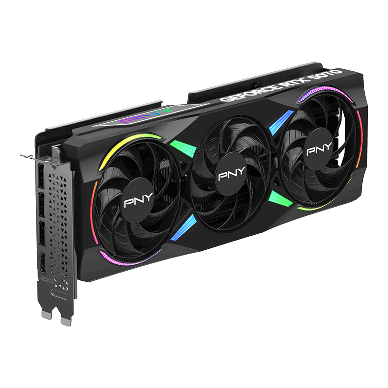 PNY GeForce RTX 5070 12GB GDDR7 ARGB Epic-X OC Card Black - AHW Store