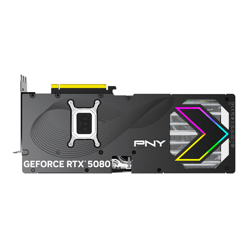 PNY GeForce RTX 5080 16GB GDDR7 Epic-X ARGB OC Graphics Card Black - AHW Store