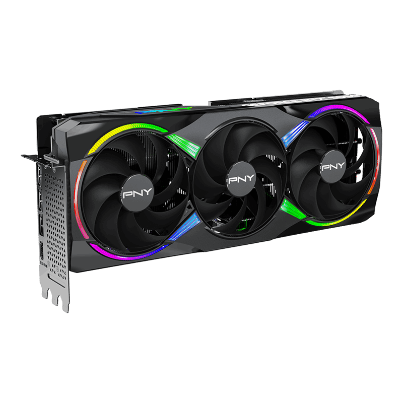PNY GeForce RTX 5080 16GB GDDR7 Epic-X ARGB OC Graphics Card Black - AHW Store