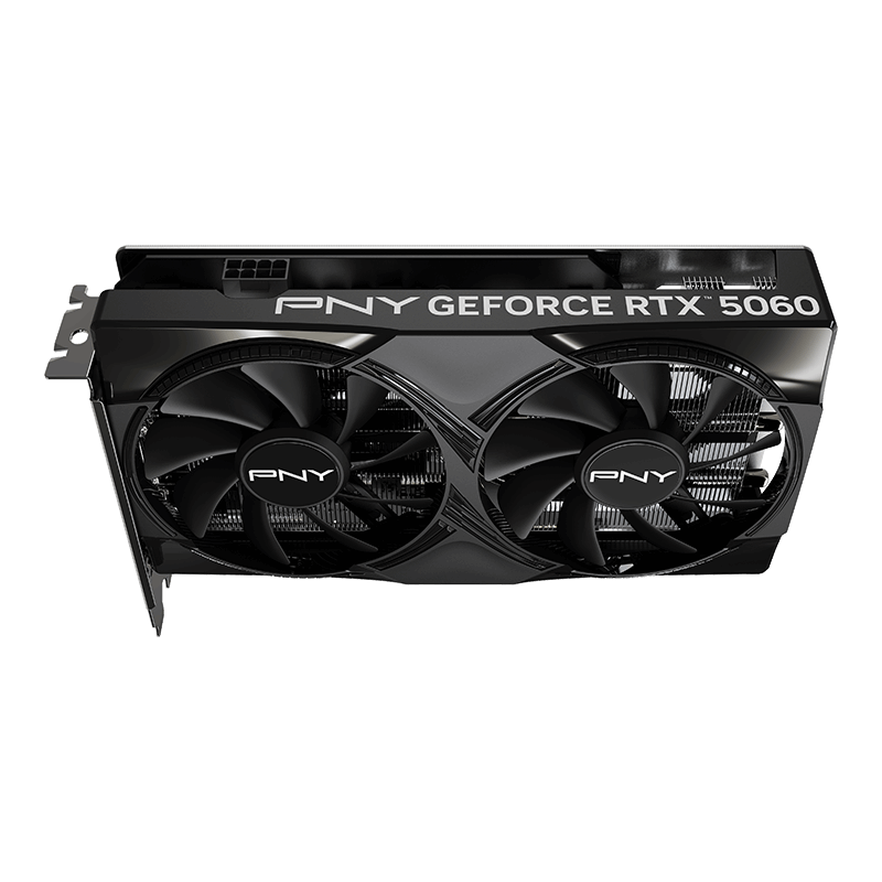 PNY GeForce RTX 5060 8GB GDDR7 OC Dual Fan Graphics Card Black
