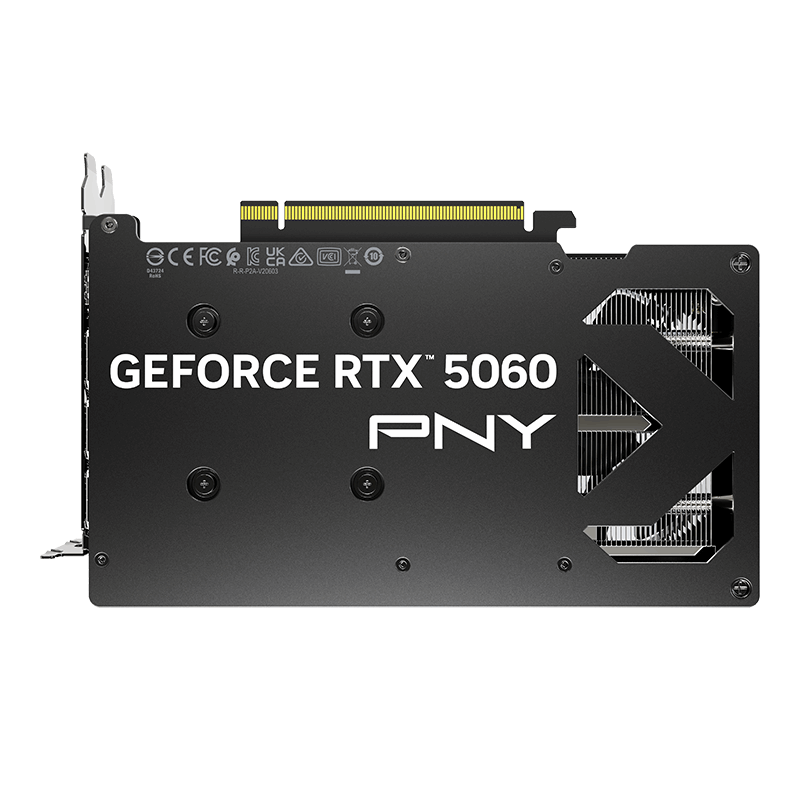 PNY GeForce RTX 5060 8GB GDDR7 OC Dual Fan Graphics Card Black