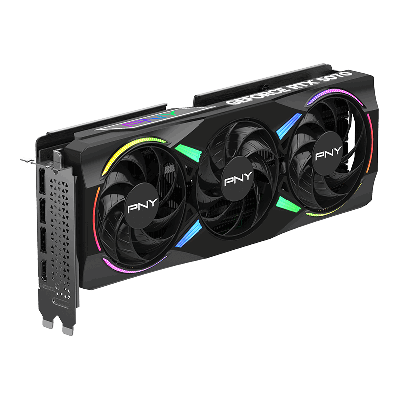 PNY GeForce RTX 5070 12GB GDDR7 ARGB Epic-X OC Card Black